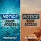 Signmission Roof Access OSHA Notice Sign, Plastic, 14in W x 10in L, 2PK OS-2PACK-NS-P-1014-L-18121 - alternate 8